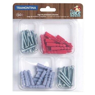 TRAMONTINA SCREWS &amp; BUSHES 60PC
