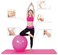 Generic Anti-Burst 65 Cm Ball Fitness Exercise Gym Yoga Swiss ,Pink Color [Btx]
