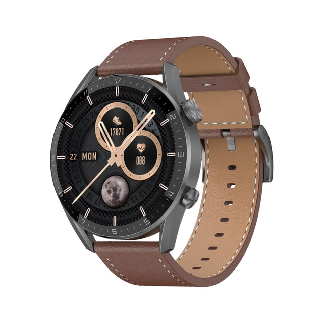 Triple OG GT3 Pro Max Sports Watch With Bluetooth Calling, NFC, GPS, Wireless Charging And Dual Bluetooth 5.2, Brown