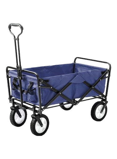 Generic - Foldable Outdoor Garden Cart Blue/Black 90x50x59centimeter