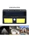 Generic Solar Powered Led Wall Light Black