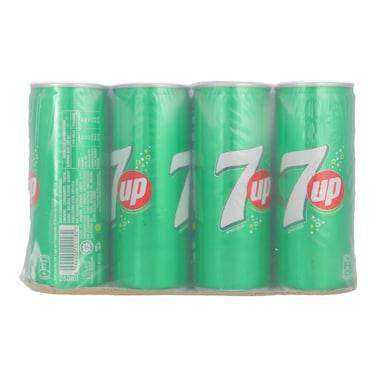 7Up Carbonated Drink Can 250 ml (Pack of 12)