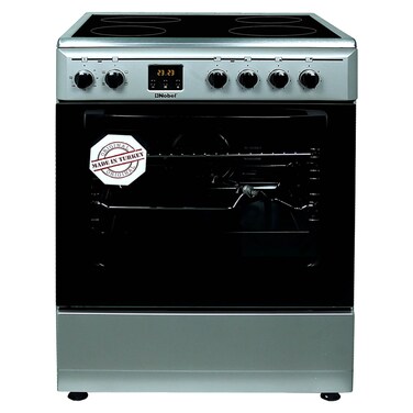 Nobel 4 Burner Ceramic Electric Oven NGC60VTC Silver 60x60cm