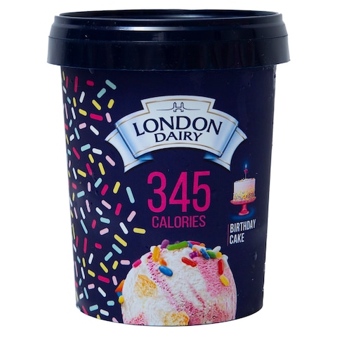 Buy London Dairy Birthday Cake Ice Cream 473ml in UAE