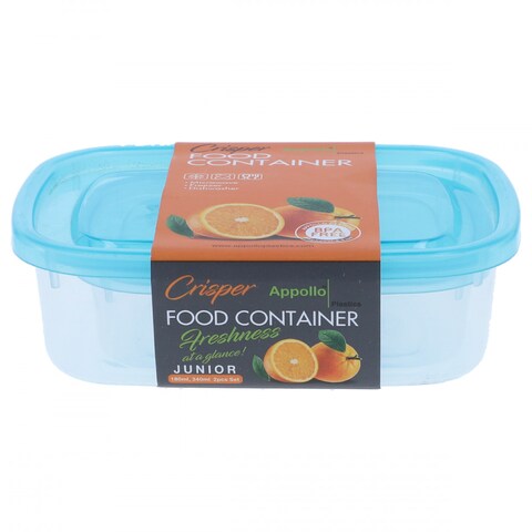 Crisper Food Container Junior 2 pcs Set 180ml,340ml