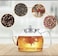 1CHASE&reg; Borosilicate Glass Teapot 1200 ML with Stainless Steel Infuser with Lid, Blooming and Loose Leaf Tea, Removable Infuser