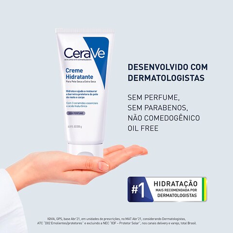 Cerave Moisturizing Cream 12 OZ Daily Face And Body Moisturizer For Dry Skin