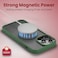 Moxedo Magnetic Protective Case 360 Protection Clear Case Hard PC with Built-in Strong Magnets Compatible with MagSafe Designed for iPhone 12/12 Pro 6.1 inch (Green)