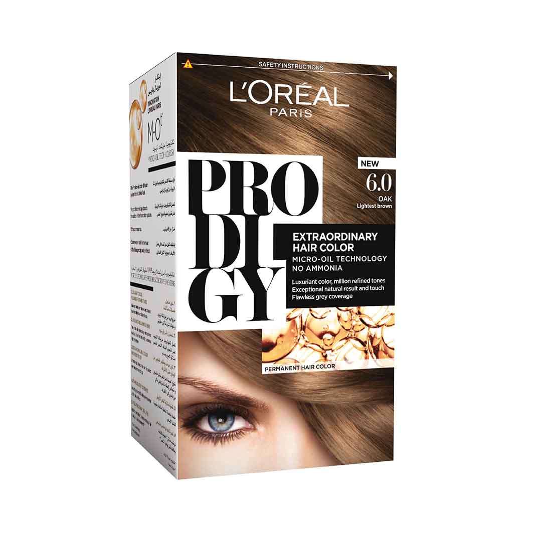 Loreal Paris Prodigy Permanent Oil Hair Color 6.0 Oak Dark Blonde 1 Piece