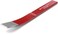 PB 804 Bent Slot chisel, slim shaft with an additional lateral cutting edge powder coated in red, with bent shaft