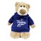 Caravaan - Mascot  Bear w/ Thinking of You Print on Blue Hoodie 28cm