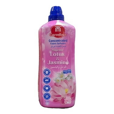 Carrefour Lotus And Jasmine Concentrated Fabric Softener Blue 1.5L