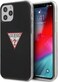 Guess PC/TPU Triangle Logo Hard Case for iPhone 12/12 Pro (6.1") - Black