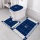 3 PCS Set Of Non Slip Bathroom Rug Made With Soft Material  Which Fit Around Most Toilets With Beautiful Design.
