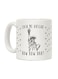 muGGyz The Domination Logo Printed Ceramic Coffee Mug White/Brown