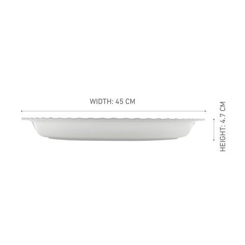 DINELITE BY RK ROUND THAL MEDIUM OAK WOOD, DLP2085OAW, 45CM