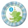 Sweet At One - Boy 7in Round Lunch Plates