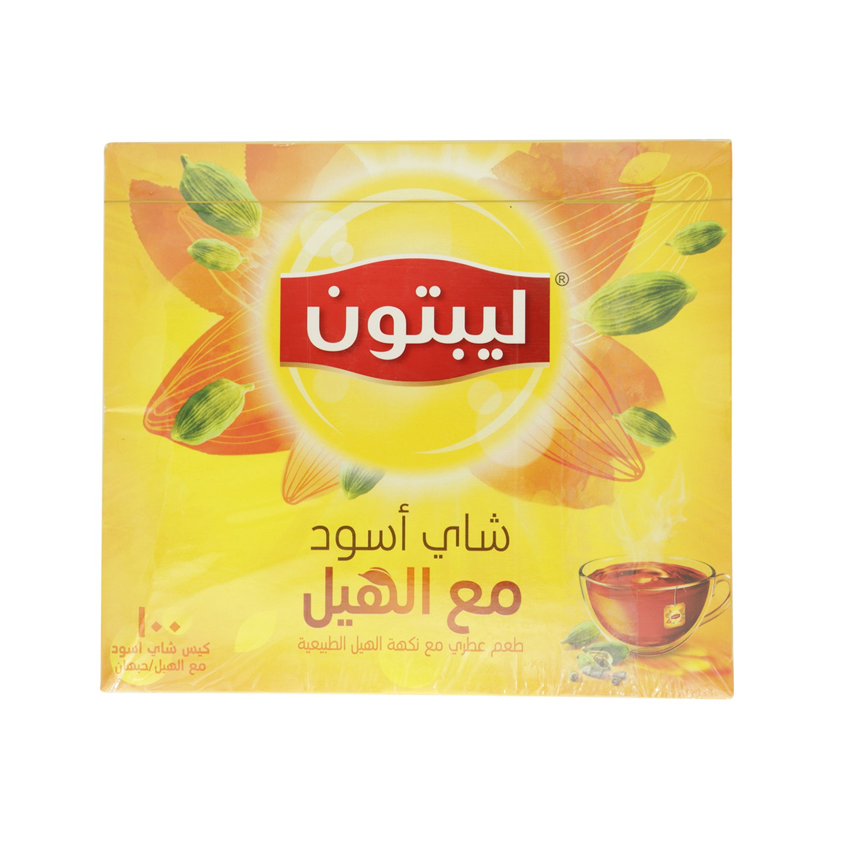 Lipton Yellow Label  Flavoured Black Tea Bags For The Perfect Cup Of Karak Cardamom To Uplift Y