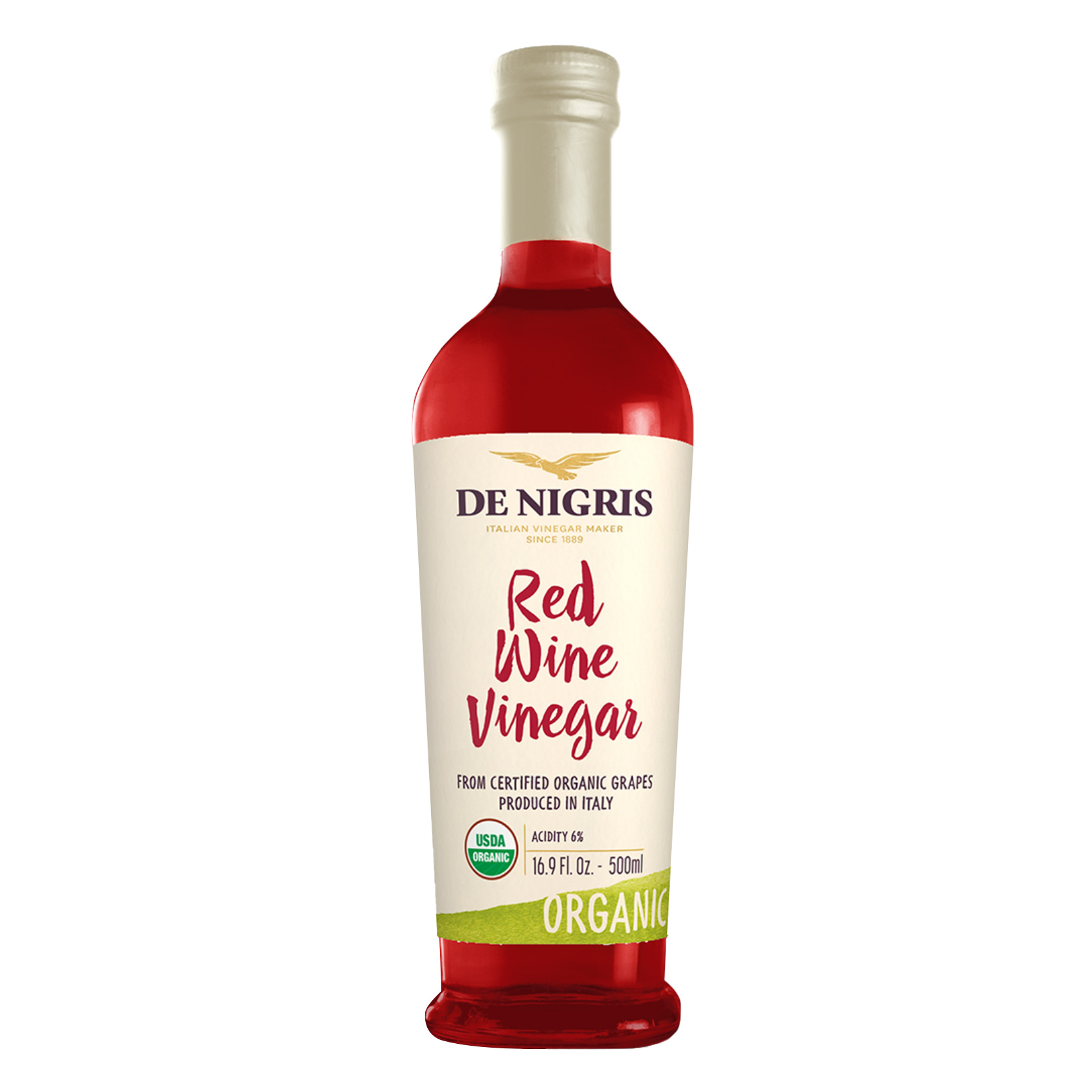 De Nigris Organic Red Wine Vinegar 500ml