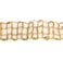 Jute Burlap Ribbon Lattice Mesh Beige 5M Roll