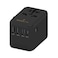 Smart Premium GaN 61W International Travel Adapter - Black