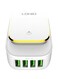 Ldnio - LDNIO A4405 LED Touch Lamp Adapter With Micro Cable 3 USB Port &ndash; White White