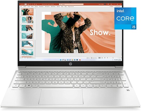 HP Pavilion Laptop, Intel Iris X Graphics, 12th Generation Intel Core processor, 8GB RAM, 512GB SSD, BrightView Full HD Display, Windows11 Home OS, Dual Computer Speakers, Wi-Fi 6 (15-eg2010nr, 2022)