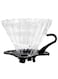 Mibru V60 Glass Dripper Made Of High Fired Ceramic Pour Over Coffee Maker Size 02 Slow Brewing Home Office Cafe Strong Flavour Brewer 1-4 Cup
