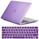 Ntech Macbook Pro 13 Case Smooth Soft-Touch Matte Frosted Plastic Hard Cover For Macbook Pro 13 Touch Bar Touch Id With Keyboard Cover, Light PUrple [Awd]