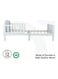 Moon Wooden Toddler Bed, 143X73X60 cm 3 To 12 Years