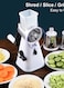 Generic Multi-Functional Manual Roller Vegetable Shredder White 28 x 14 x 17cm