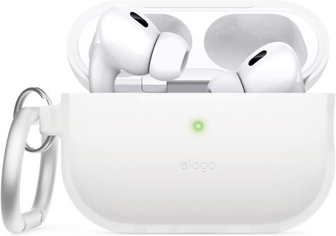 Elago Original Hang Designed For Airpods Pro 2 / 2Nd Generation Case Cover With Carabiner - Nightglow Blue