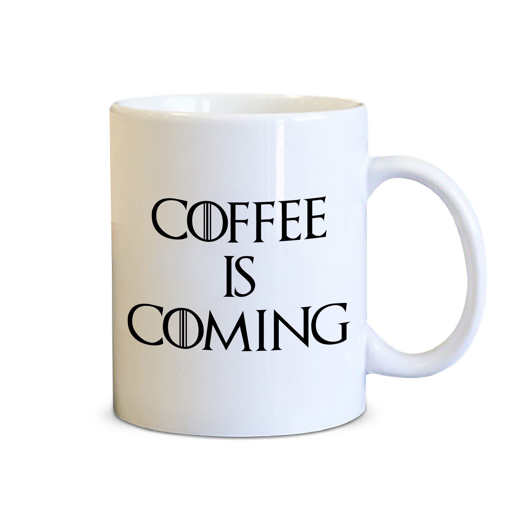 Spoil Your Wall - Coffee Mugs - Coffee Is Coming, Game of Thrones TV Show Design