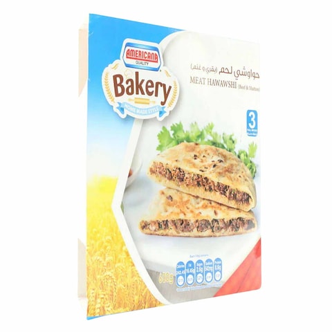 Buy Americana Quality Bakery Beef And Mutton Meat Hawawshi 600g in Kuwait