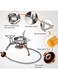 موقد غاز محمول ومناسب للتخييم مع صندوق حمل 14.5x9.2x9.2سم