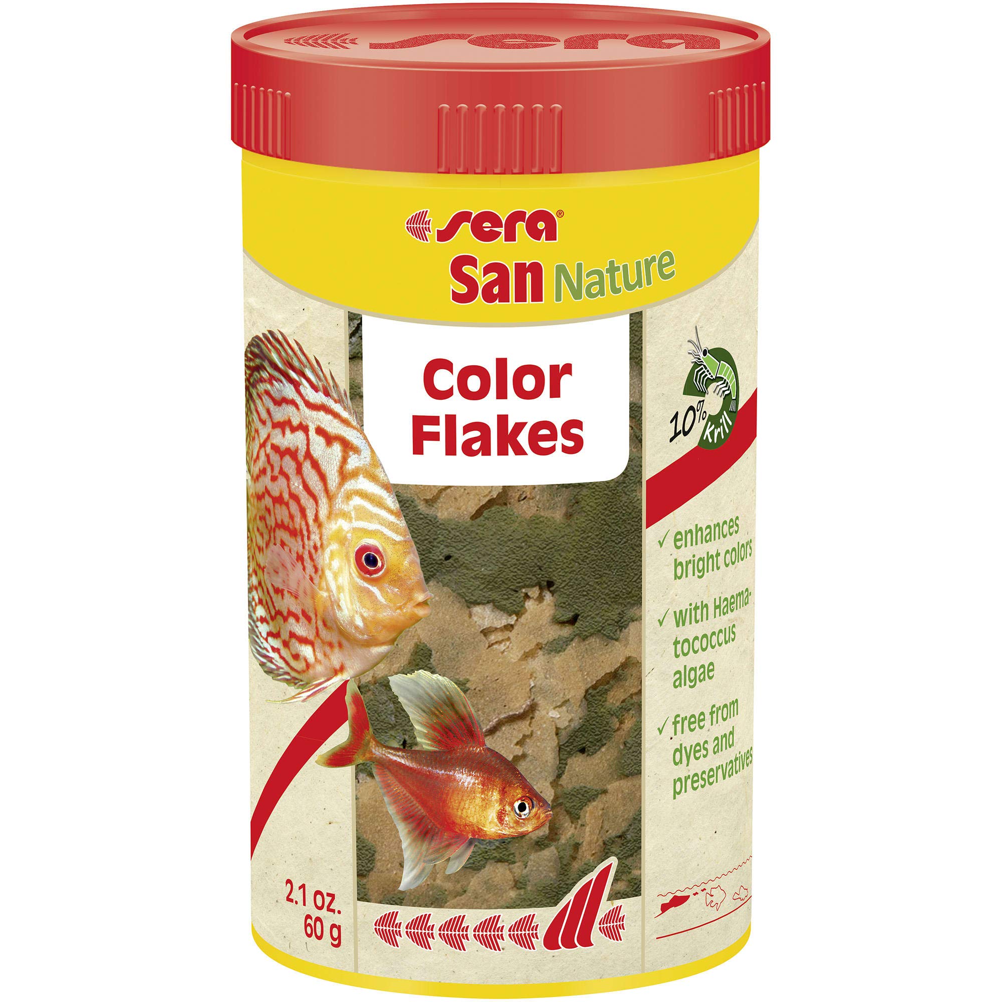 Buy Sera San Nature, Fish Flakes Food without Dyes and Preservatives ...