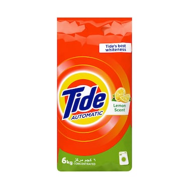 تايد مسحوق غسيل اتوماتيك برائحة الليمون - 6 كجم