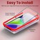 Moxedo Glass Screen Protector Ultra HD Clear 10x Military Grade Protection with Easy Installation Frame compatible for iPhone 14 6.1 inch