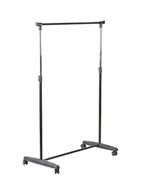 Single Pole Cloth Rack Silver/Grey