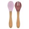 Minikoioi Spoon and Fork 101060052 Pinky Pink Velvet Rose 2 3.5x14x1cm