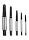 Generic - 6-Piece Broken Bolt Screw Extractor Set Silver/Black