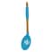 Home Pro Silicone Head Slotted Spoon Blue And Beige