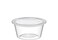 100 SET -Disposable Plastic Clear Sauce Cups With Clear Lid - 60ml