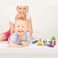 RUIDELI Wooden Geometric Toys for Kids, Educational Geometric Stacking Blocks Shape Color Recognition Puzzle Toys for Toddler Boys and Girls