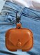 AirPods Pro 2 Case Leather Case Cover with Keychain Compatible with Apple AirPods Pro 2nd Generation 2022 Brown