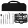 BBQ STAINLESS STEEL 6PCS TOOLS SET IN FOLDABLE POUCH