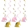 Creative Converting- Unicorn Sparkle Asst Dizzy Danglers Asst. 5pcs< >39In< >Multicolor< >