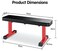 Chest Press Exercise Bench Black Flat Bench Indoor Exercise Workout Home Exercising Weights Dumbbells Sports