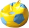 Vital Soccer Bean Bag, Leather Durable Double Stitched Material Sturdy Zippers, Ideal For Teenagers PVC Leather Large Football Bean Bag