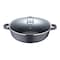 Bergner Classic Novum Shallow Pot With Lid Black 32cm